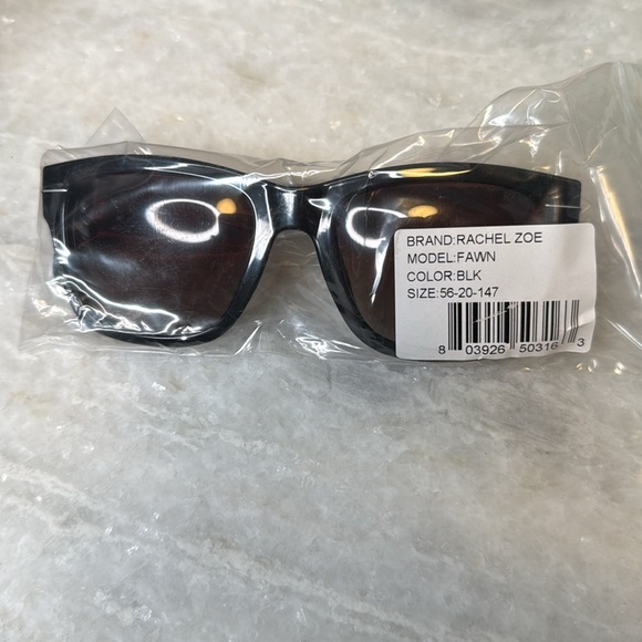 NEW Rachel Zoe Fawn Sunglasses in‎ Black - Picture 3 of 3
